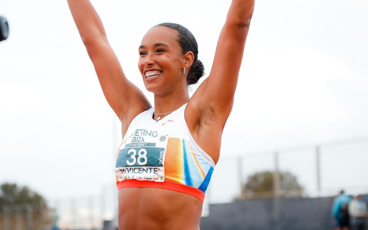 María Vicente, feliz tras competir en Ibiza