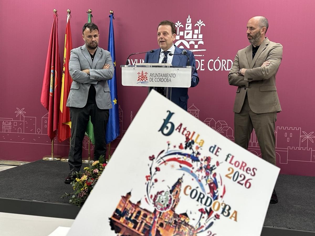 Presentación de la batalla de las flores en el Ayuntamiento de Córdoba.