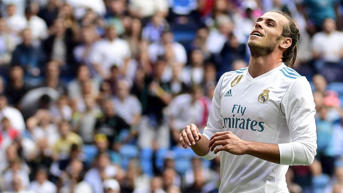 Gareth Bale se lamenta de una ocasión perdida en el Real Madrid - Levante