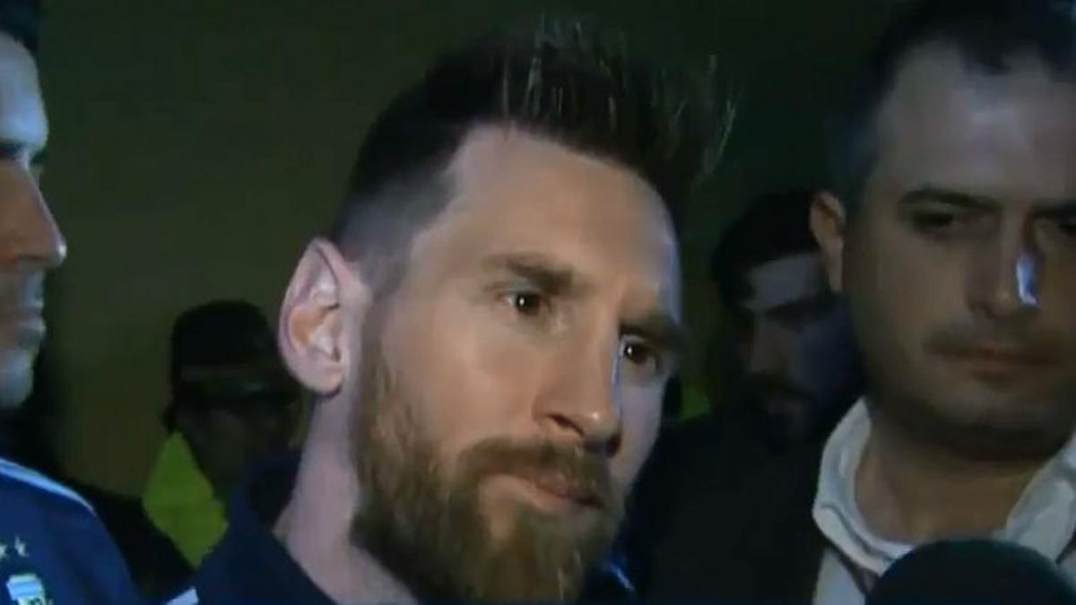 Messi habló para la prensa tras la clasificación para el Mundial
