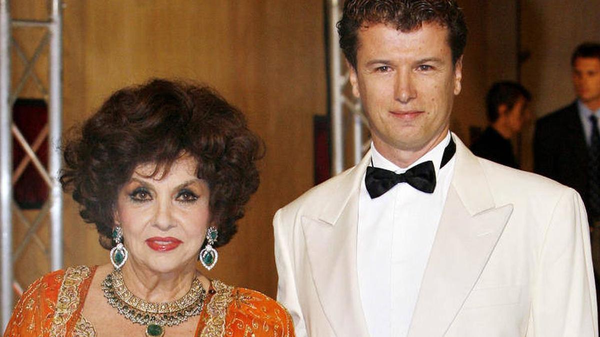 Gina Lollobrigida y Javier Rigau.