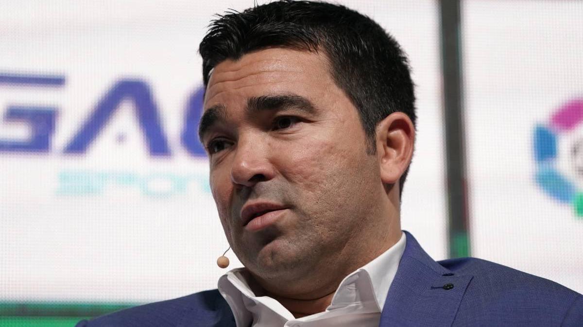 Deco, durante una charla de LaLiga