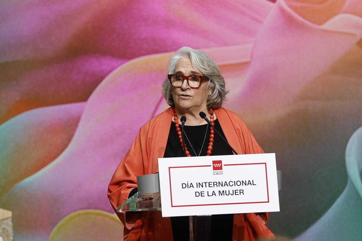 Alba Pau, durante su discurso