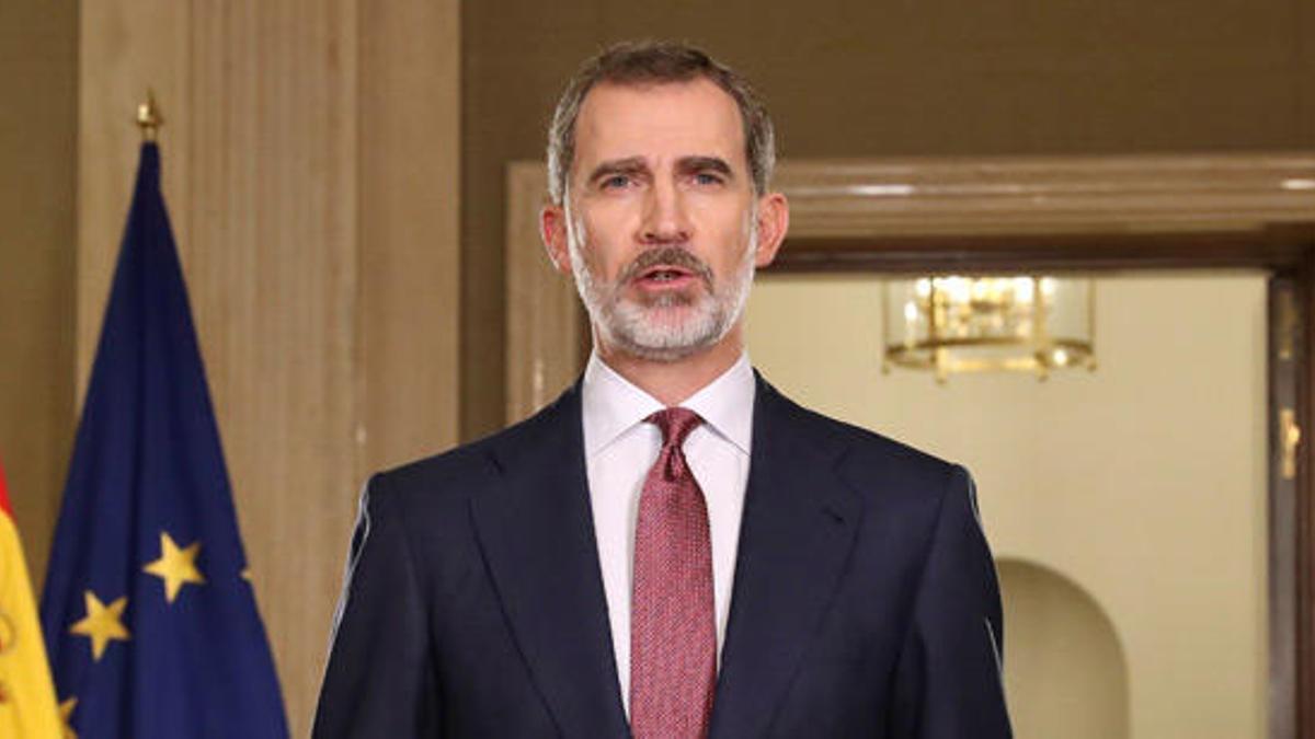 El Rey Felipe VI durante su discurso.