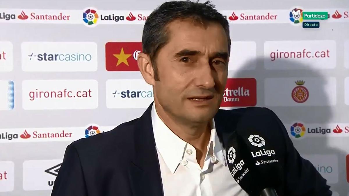 Las palabras de Valverde tras la victoria sobre el Girona