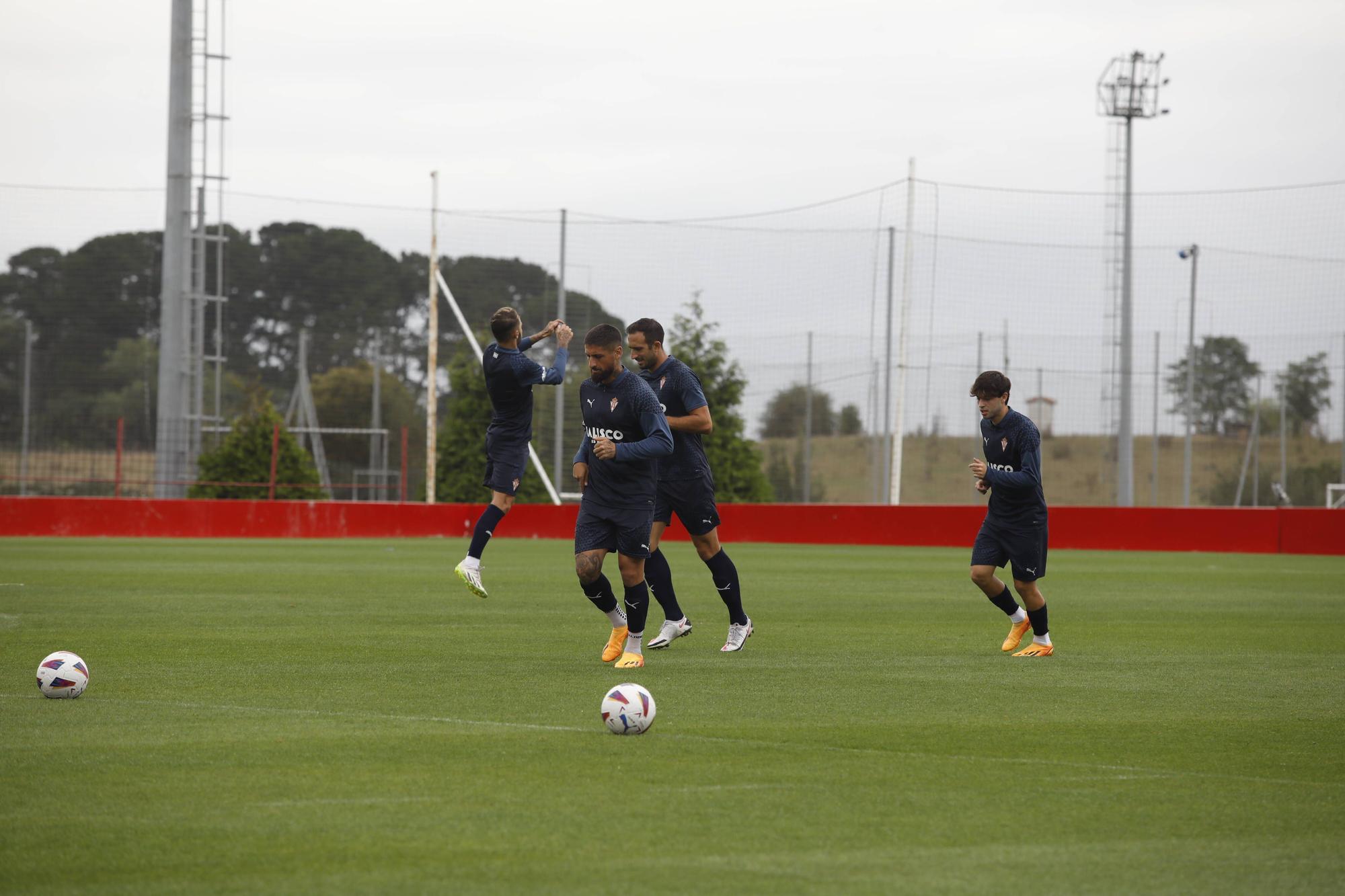 Entrenamiento del Sporting en Mareo