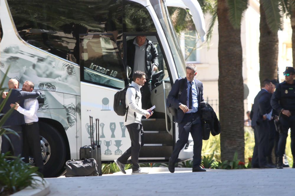 El Real Madrid llega a Málaga