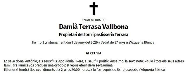 Damià Terrasa Vallbona