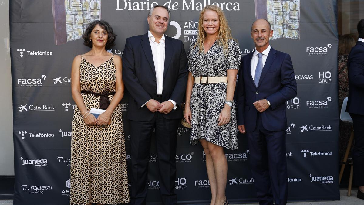 Marisa Goñi, directora de Diario de Mallorca; David Rodríguez, de Deloitte; Corinna Graf, CEO de Puerto Portals y Sebastián Oliver, gerente de Diario de Mallorca.