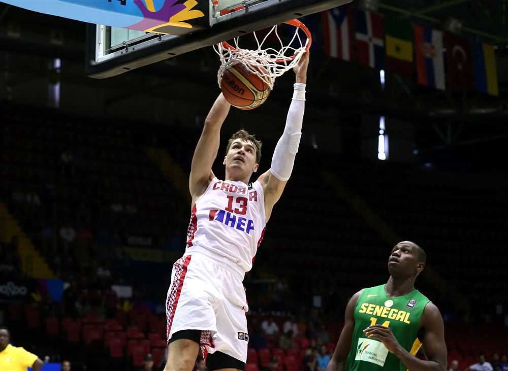 Mario Hezonja con la selección de Croacia