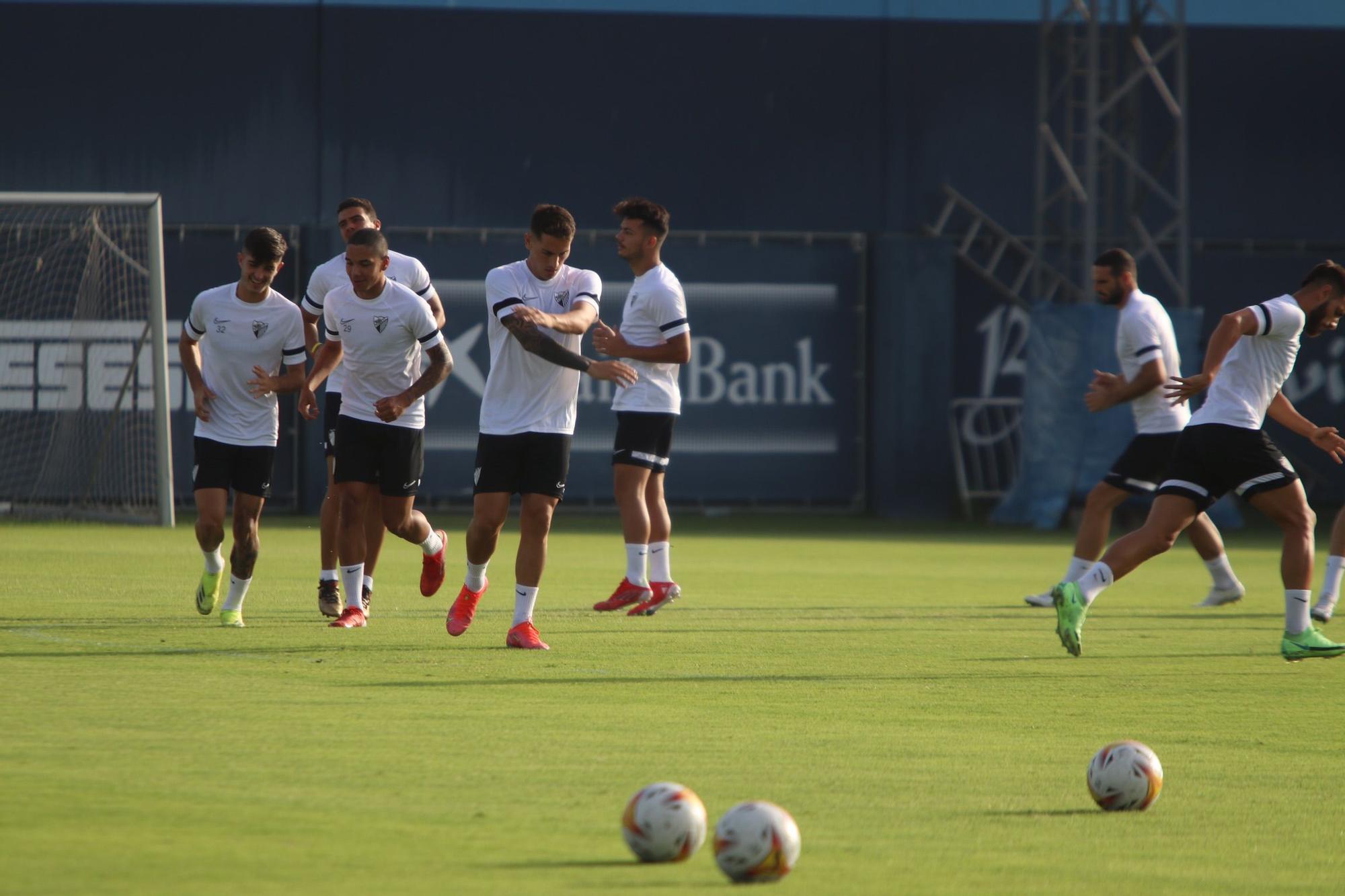 Entrenamiento del Málaga CF de este jueves 12 de agosto