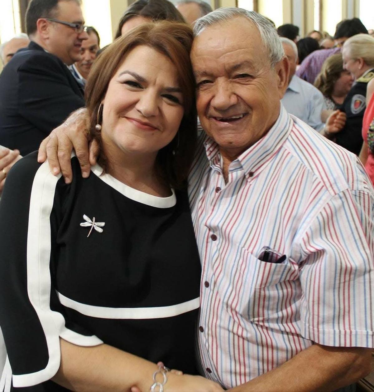López Tornero junto a su hija, la concejala María Jesús López