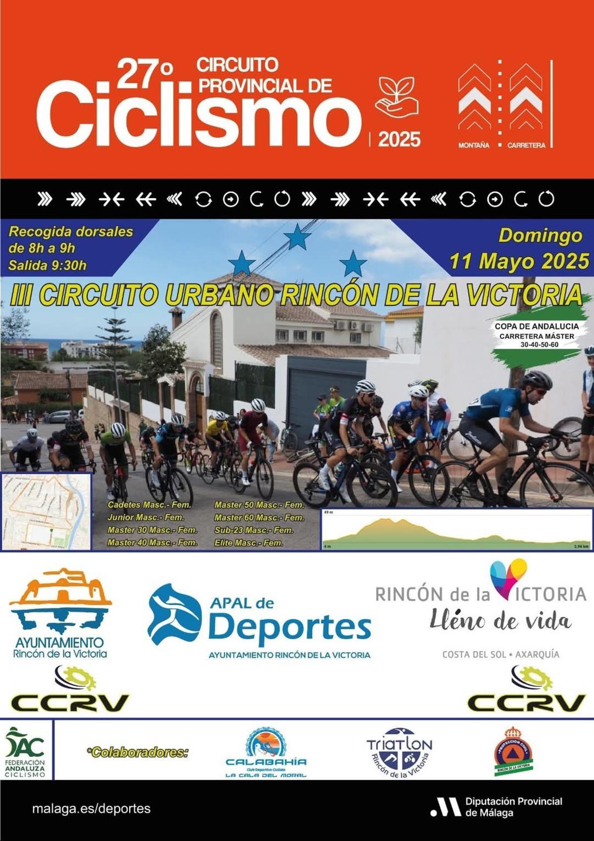 Cartel del III Circuito Urbano Rincón de la Victoria.