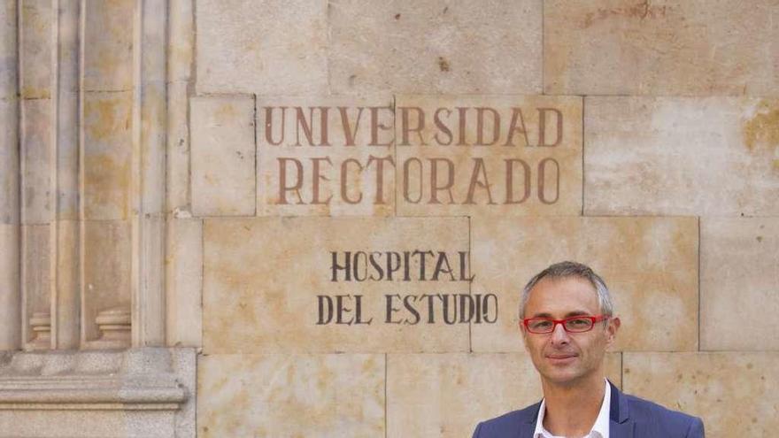 El nuevo rector de la Universidad de Salamanca, Ricardo Rivero.