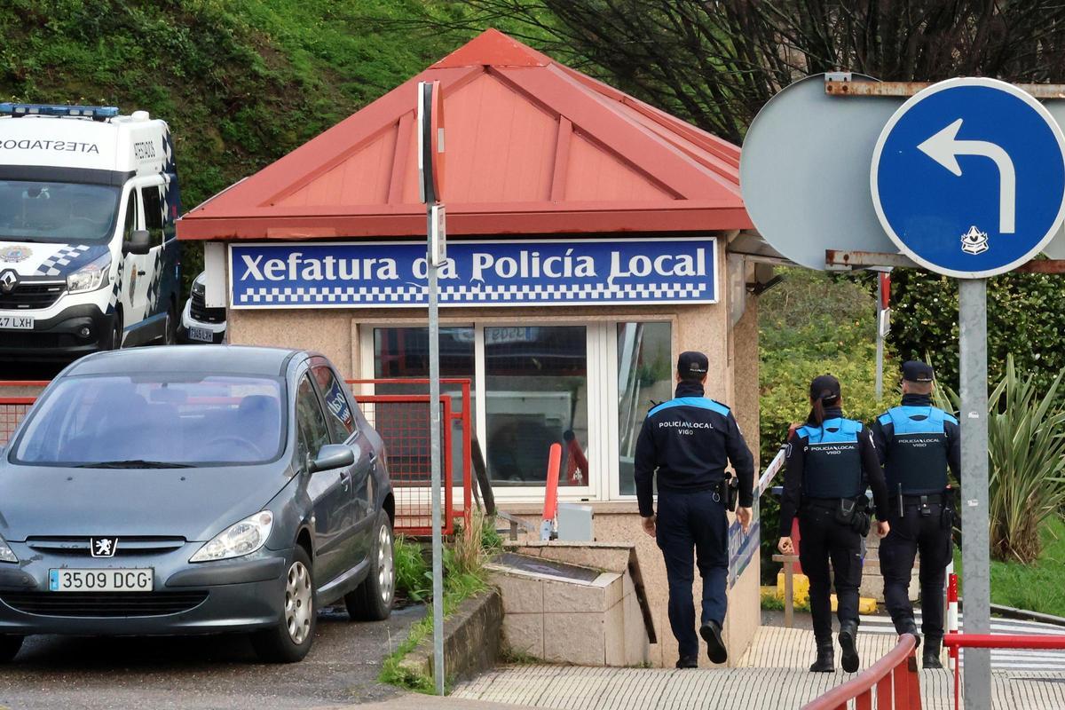 Imagen de la jefatura de la Policía Local de Vigo.