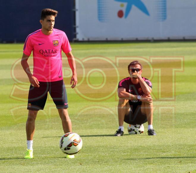 El entrenamiento del Barça, en imágenes