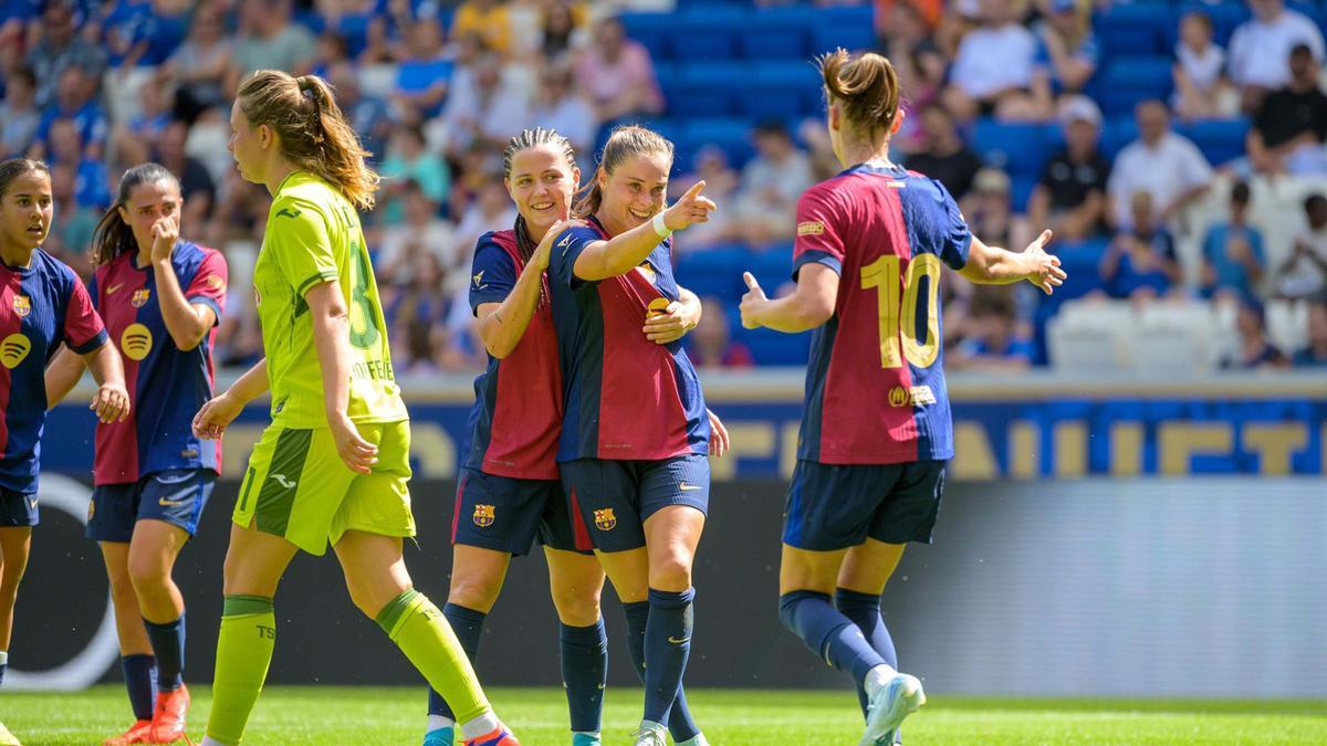 Ewa Pajor anotó el primer gol de la pretemporada con el Barça