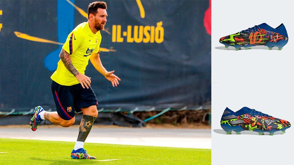 Así son las espectaculares nuevas botas de Messi 'versión Barcelona'