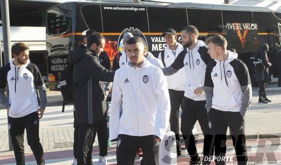 Viaje tenso del Valencia CF a Pamplona