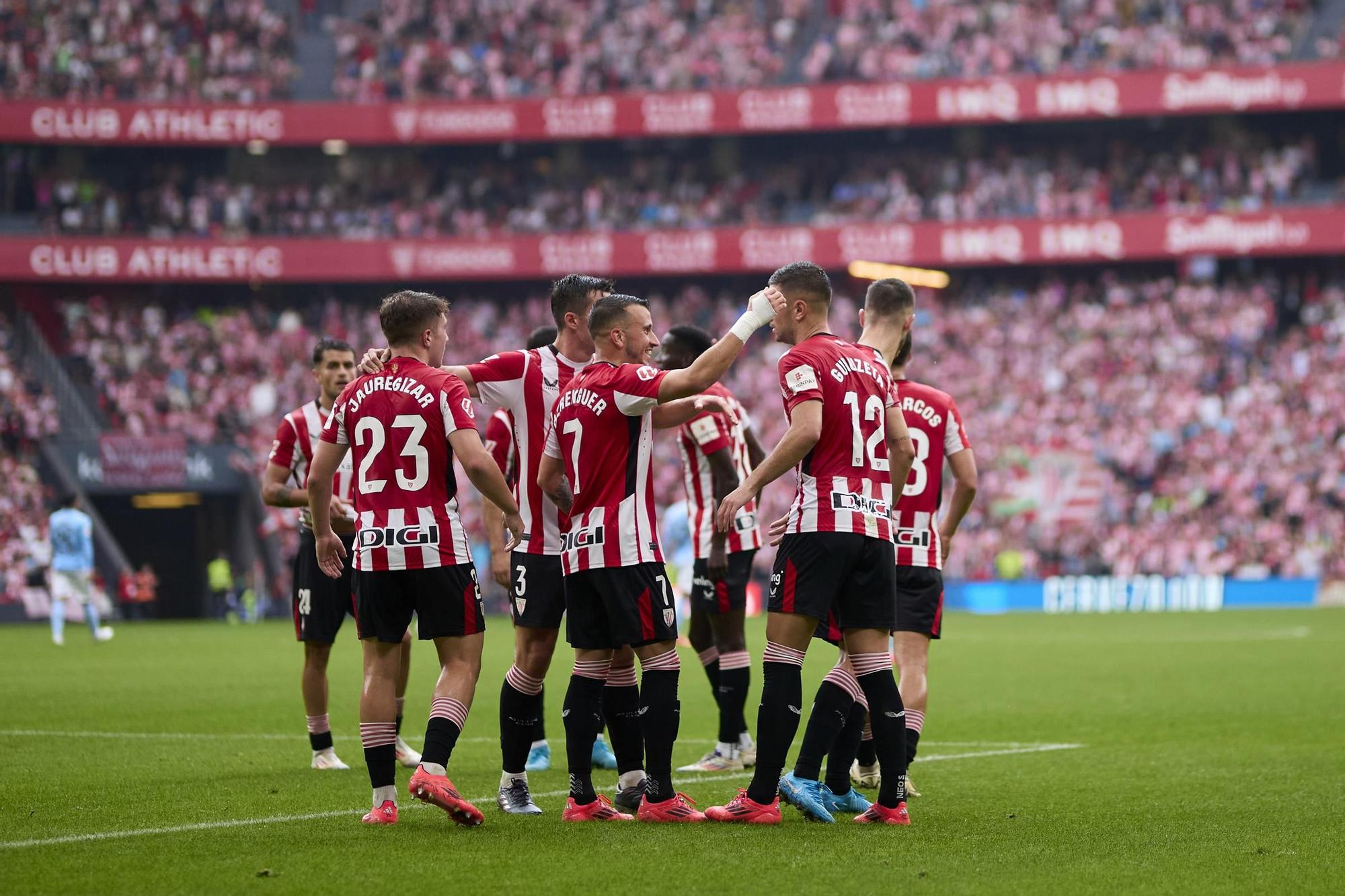 22/09/2024 Gorka Guruzeta of Athletic Club celebrates after scoring goal during the LaLiga EA Sports match between Athletic Club and RC Celta de Vigo at San Mames on September 22, 2024, in Bilbao, Spain. DEPORTES Ricardo Larreina / AFP7 / Europa Press