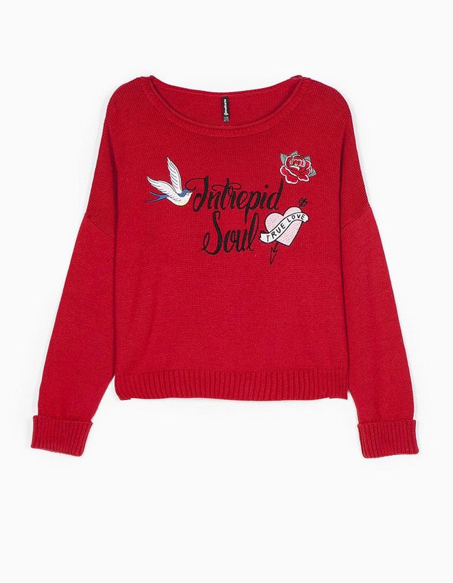 Los imprescindibles de las 'Mid season sales': Jersey de punto con mensaje
