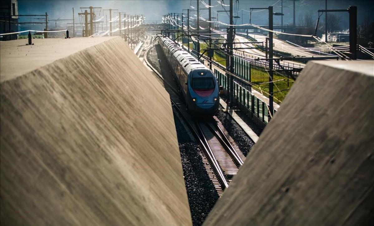 jjubierre36587861 a passenger train enters the south portal of the gotthard ra161211154535