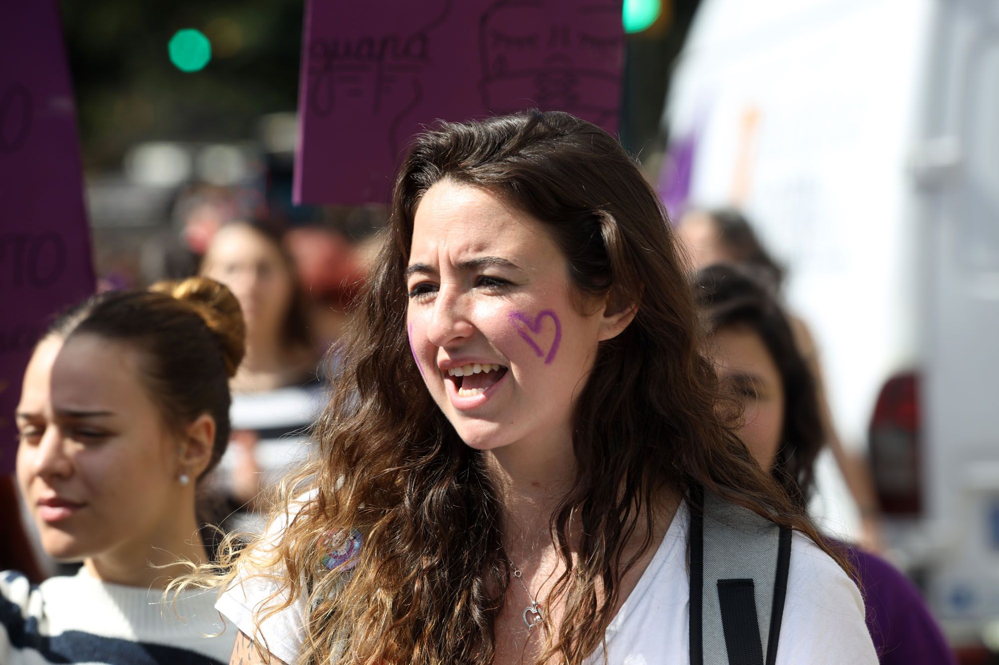 La manifestación estudiantil por el 8M en Málaga, en imágenes