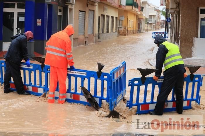 Temporal en Murcia: Los efectos de las lluvias en Los Alcázares y Cartagena