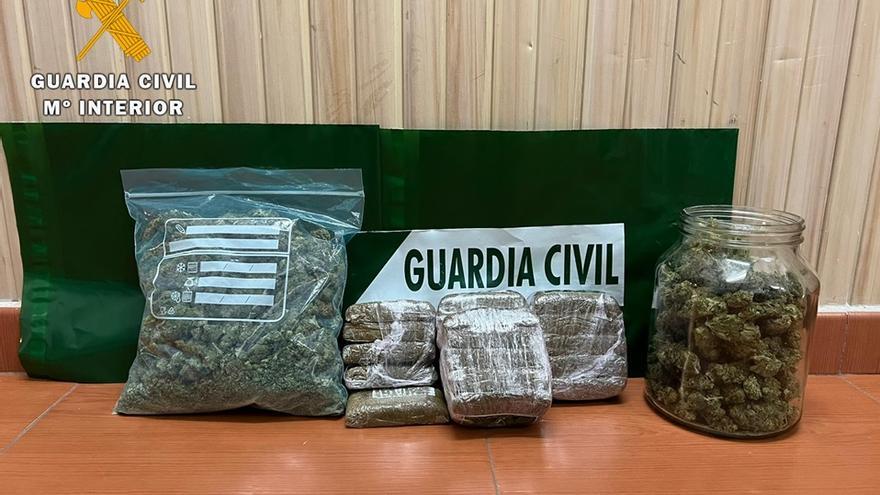 Drogas requisadas por la Guardia Civil.