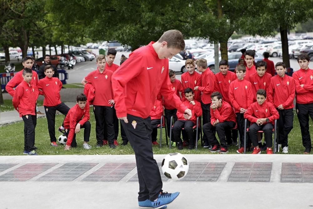 Fase gijonesa del concurso de toques de balón que lleva el nombre de Preciado