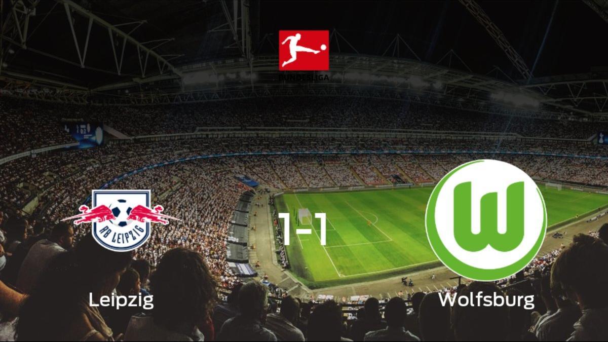 El RB Leipzig y el Wolfsburg consiguen un punto después de empatar a uno