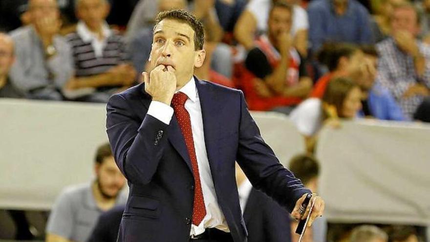 Ibon Navarro en el darrer partit de l&#039;ICL davant de l&#039;Obradoiro