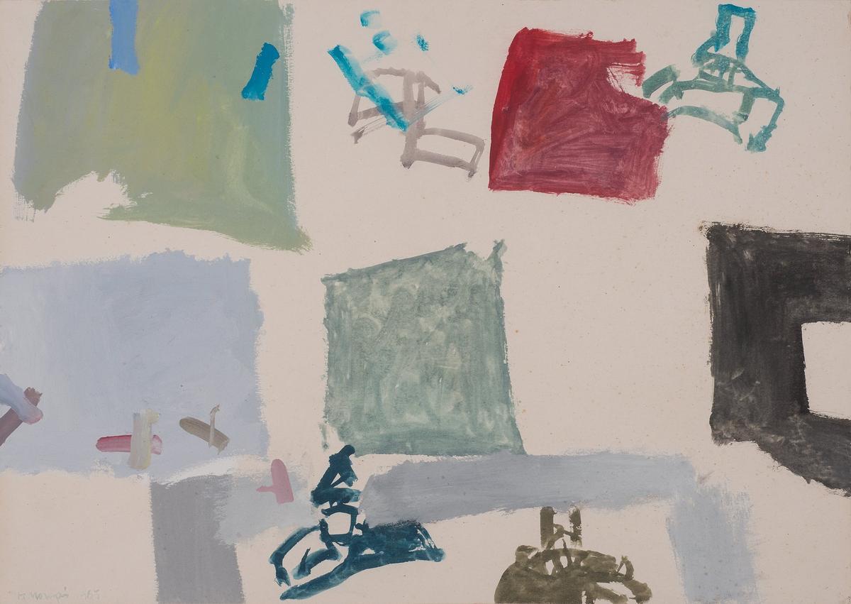 "Calles de una plaza", obra del pintor valenciano Manuel Hernández Mompó