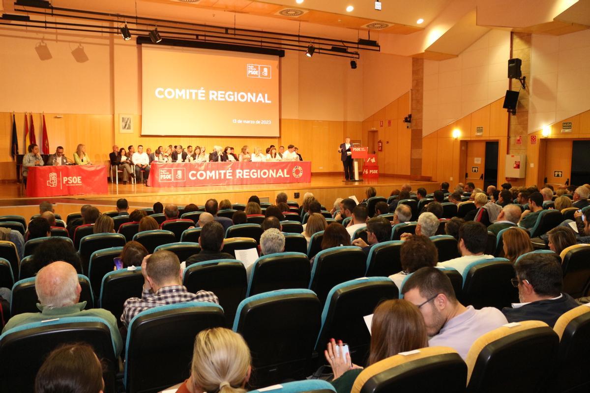 El PSRM celebró este lunes su Comité Regional para refrendar sus listas