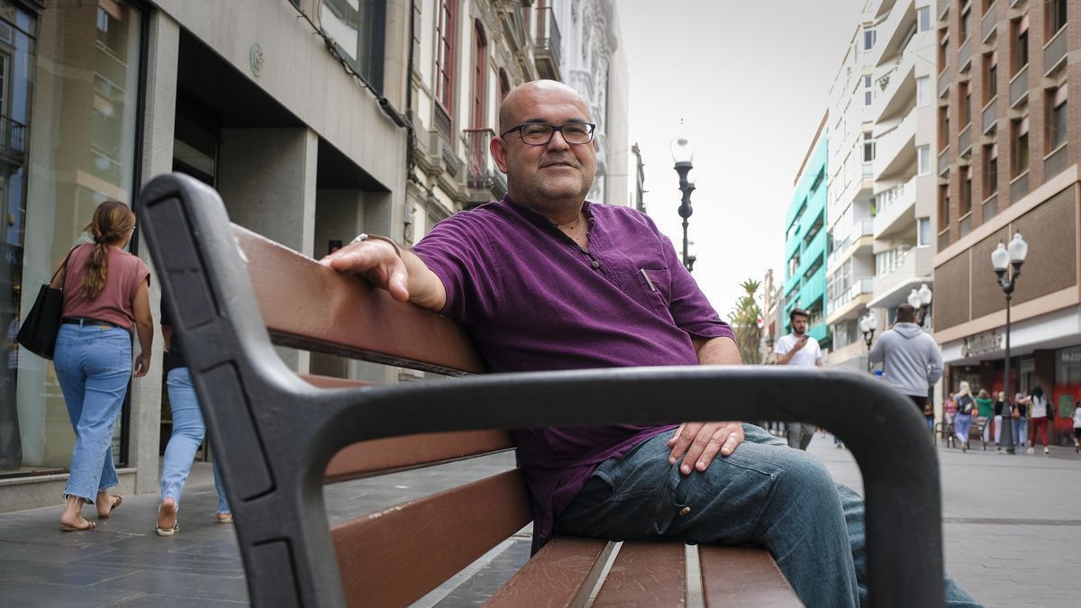 Alexis Ravelo, Hijo Predilecto de la ciudad de Las Palmas de Gran Canaria, en Triana. ANDRES CRUZ