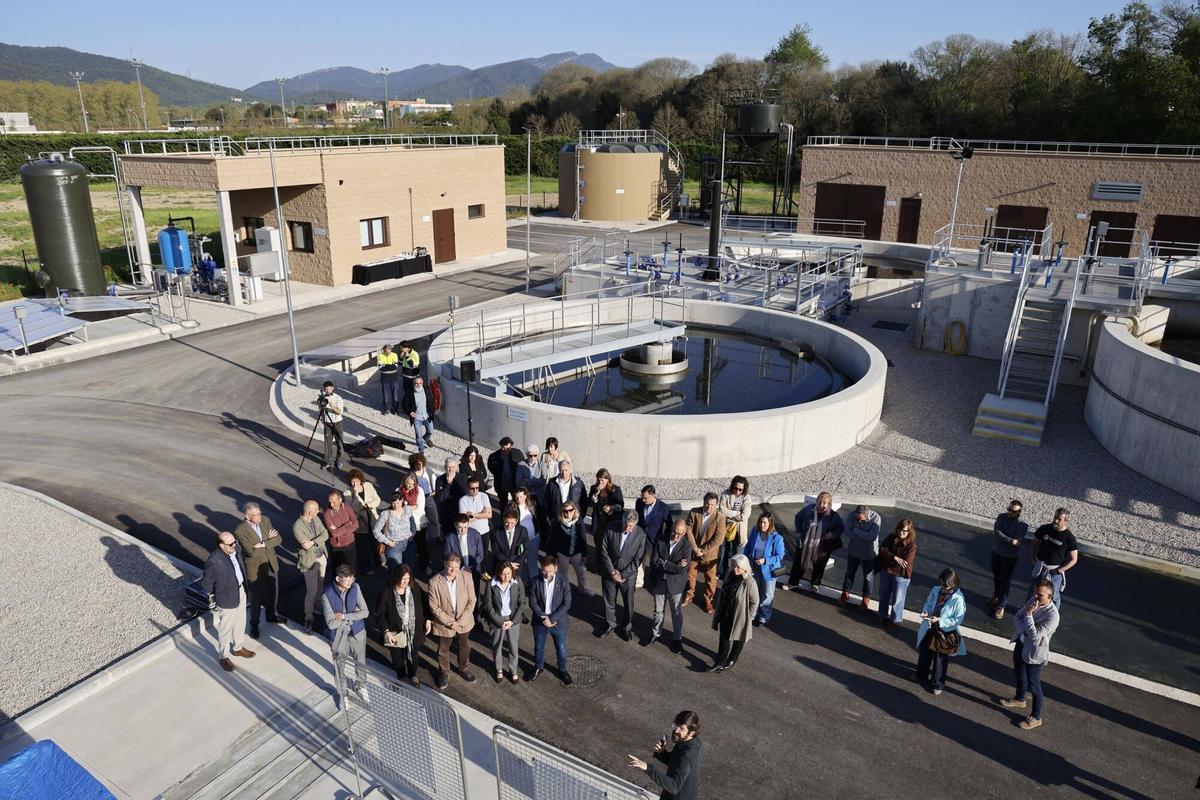 Sant Gregori. Depuradora EDAR. La consellera Silvia Paneque inaugura la nova planta depuradora.
