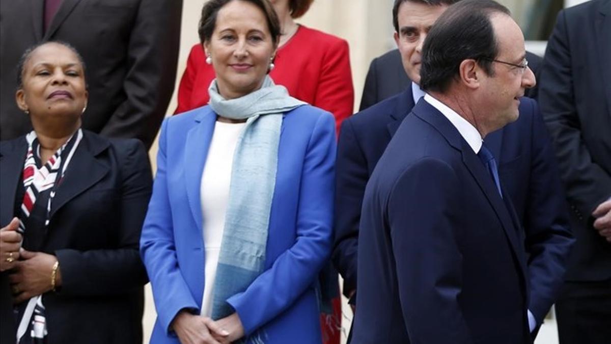 Segolène Royal y François Hollande.