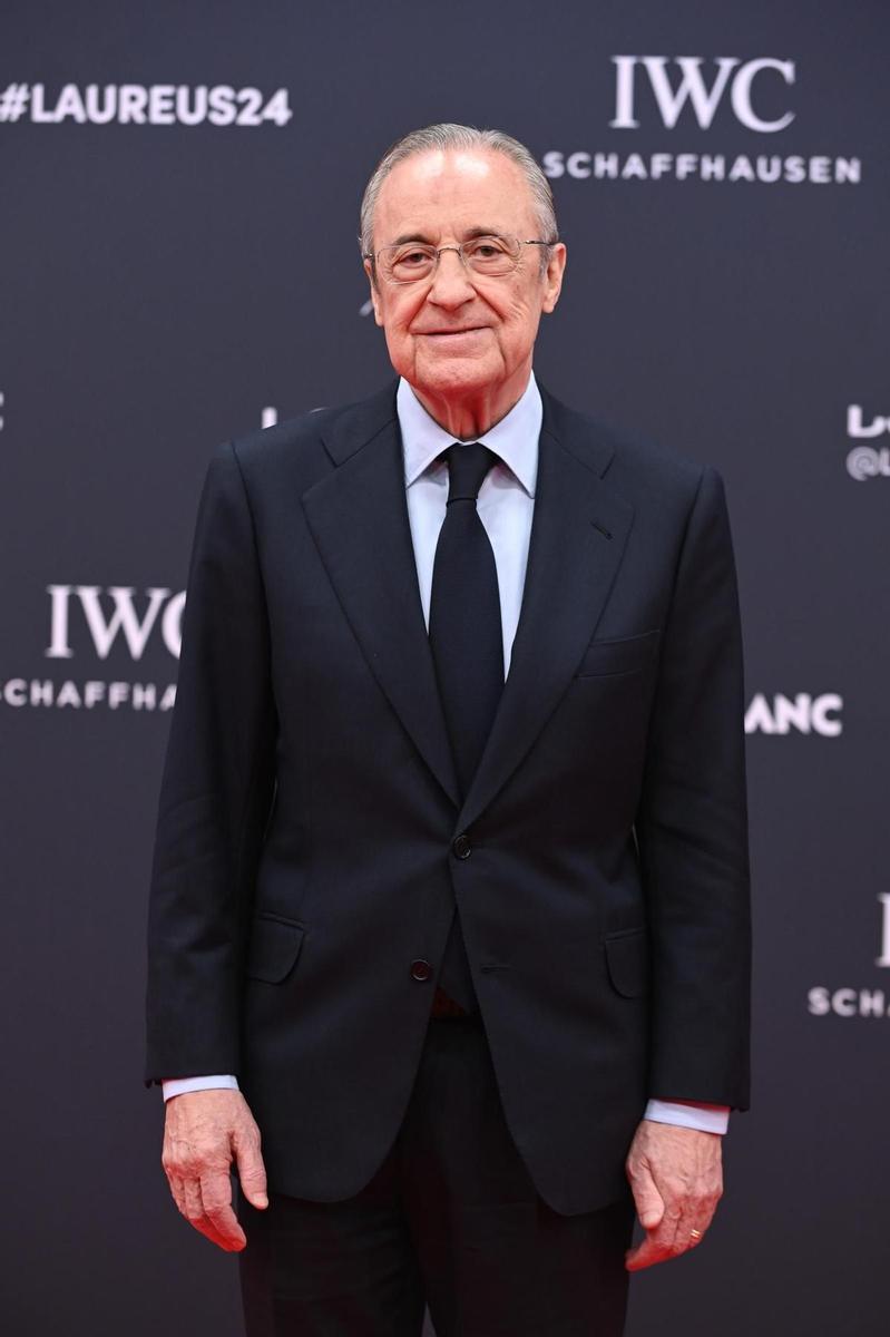 Florentino Pérez, presidente del Real Madrid, en los Premios Laureus 2024
