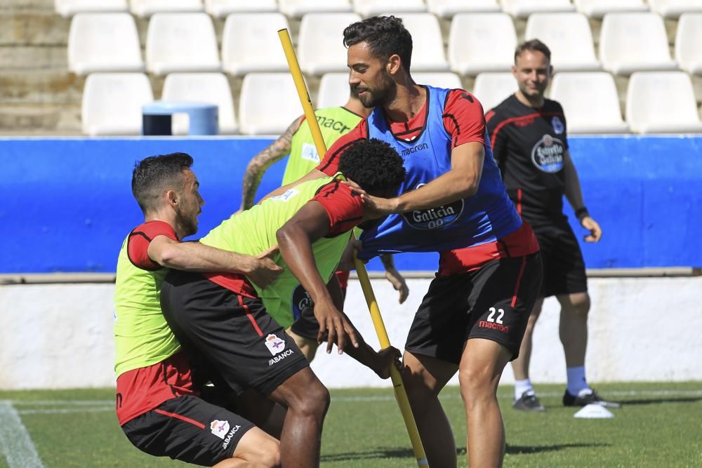 El Dépor prepara en Benidorm el partido del Elche