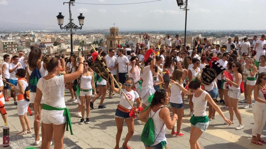 Una imagen de la celebración en la ermita de San Roque