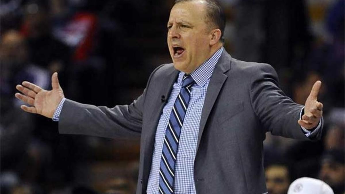 El entrenador de los Chicago Bulls, Tom Thibodeau