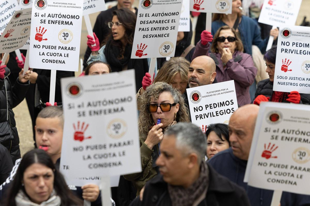 Movilización de trabajadores autónomos en Ibiza