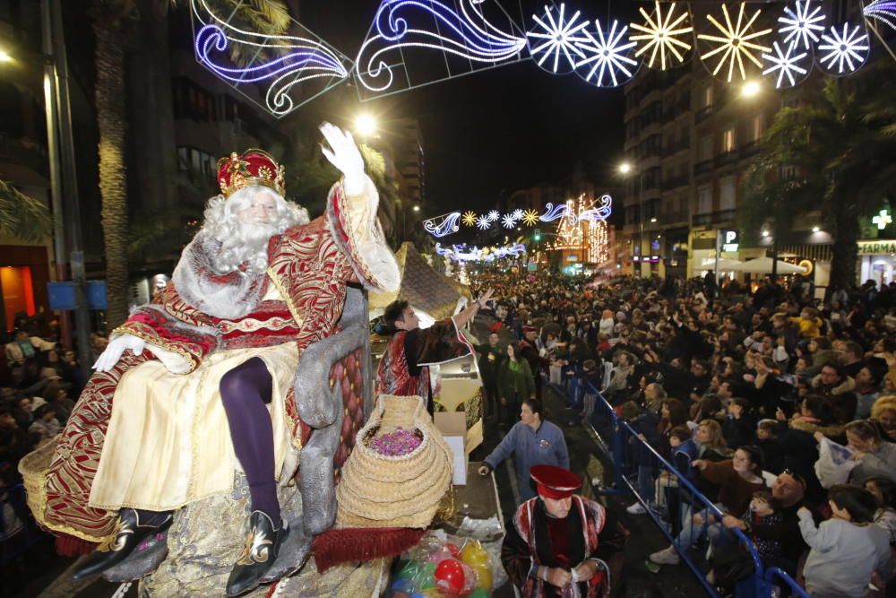 Cabalgata de los Reyes Magos en Alicante.