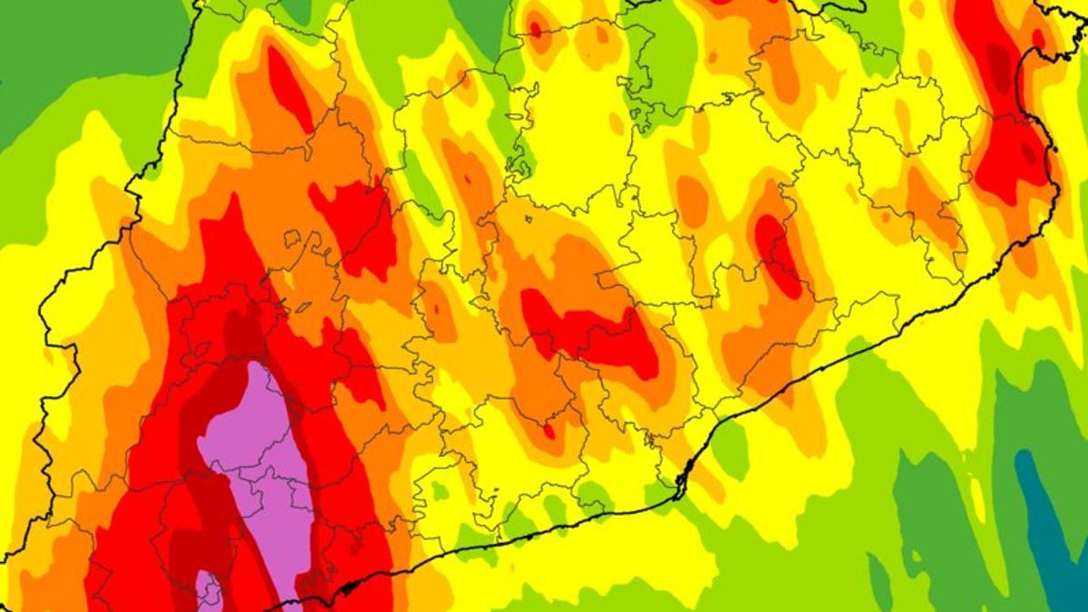 mapa precipitaciones catalunya meteocat