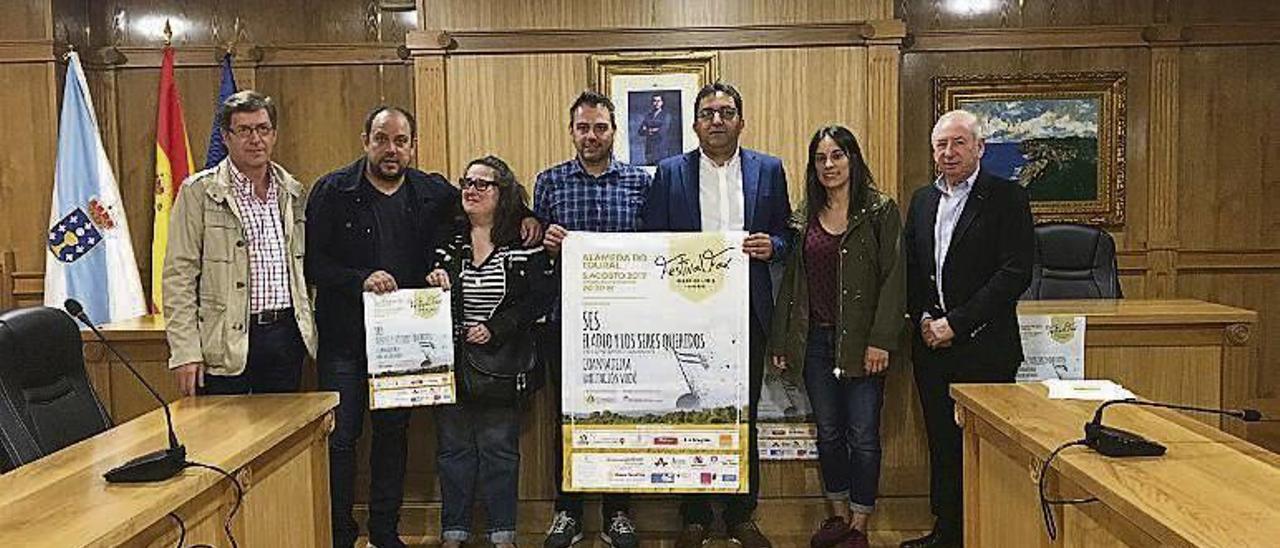 Los organizadores del festival en su presentación oficial. // FdV