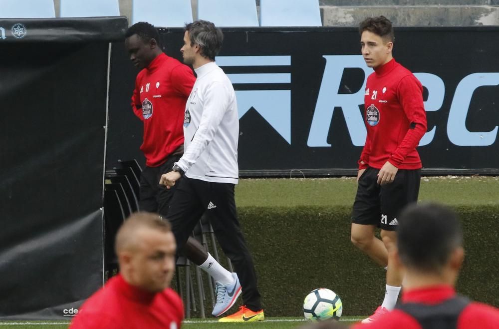 Último entrenamiento del Celta antes de vsitar el Bernabéu // Alba Villar