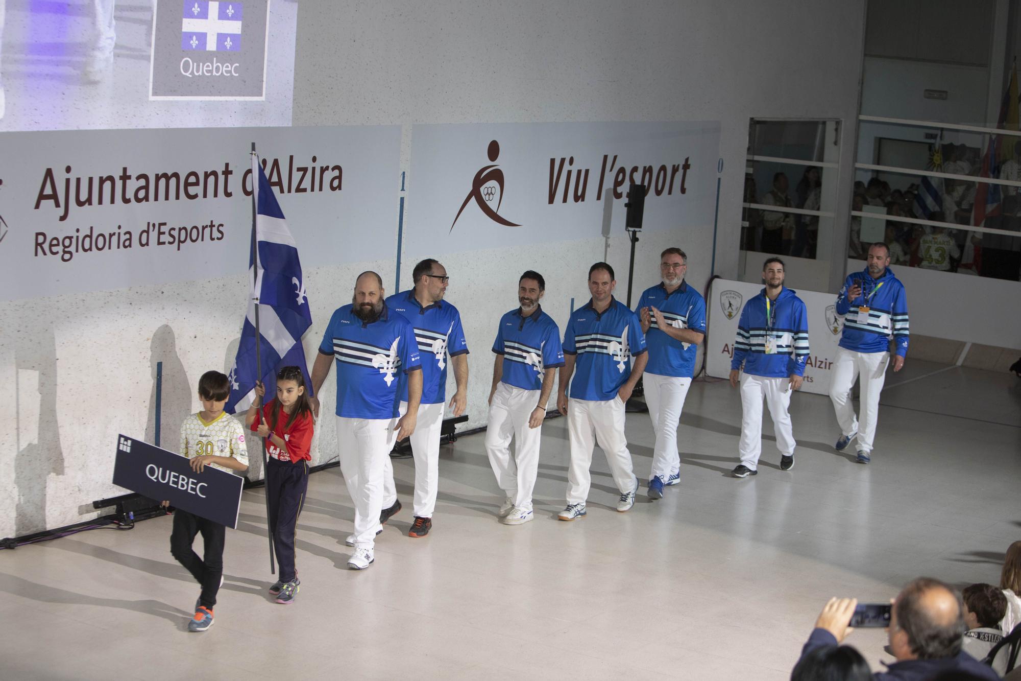 Las mejores imágenes de la gala inaugural del Mundial de Pilota de Alzira