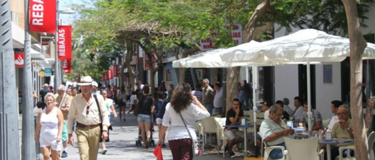 Calle Real, en la zona comercial de Arrecife. | |