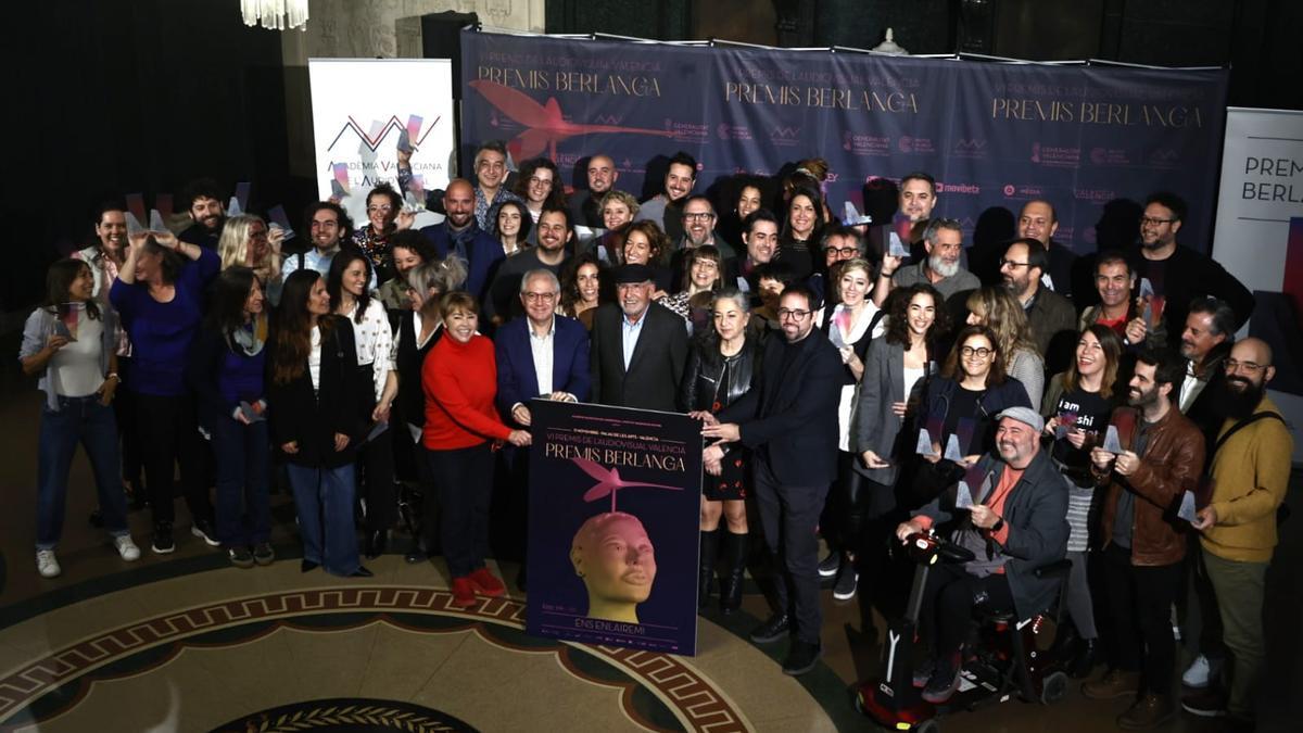 Nominados a los Berlanga, han posado en el Teatro Principal para la foto