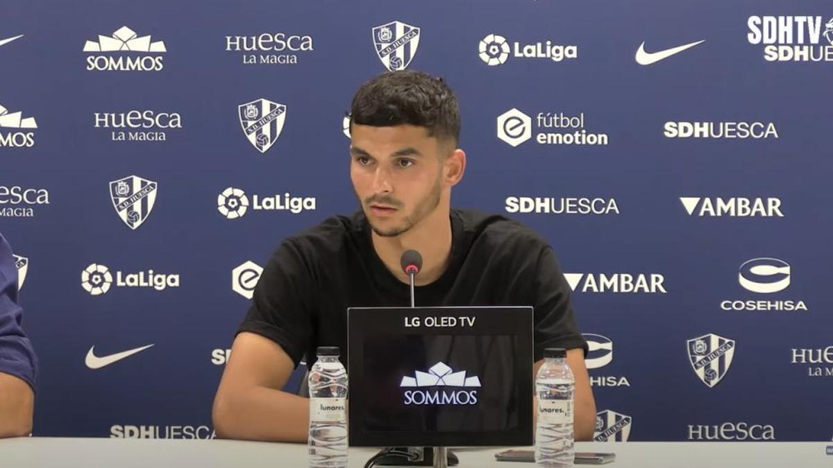 Florian Miguel, en un momento durante su presentación